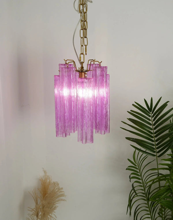 Vintage Amethyst Glass Chandelier