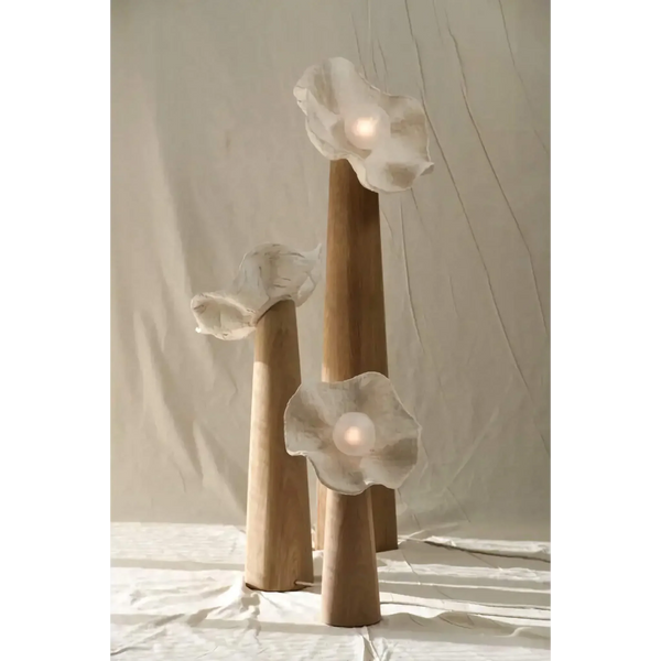 Petal Floor Lamp | Plaster-Look Resin | CLFLO582LY