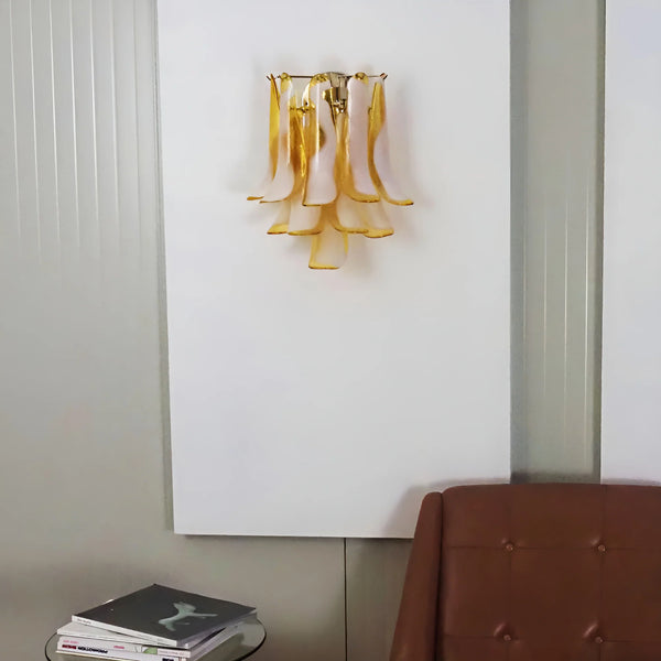 Vintage Murano Caramel Wall Lights