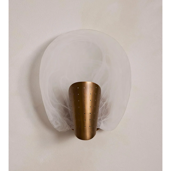 Halo Glass & Brass Wall Sconce | CLHD025
