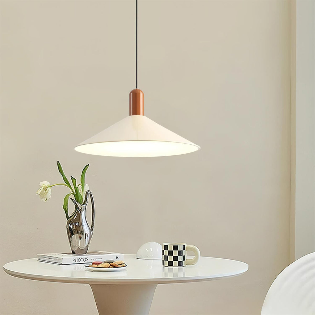 Pendant Light LED Minimalist Cone Hanging Lamp for Kitchen Dining