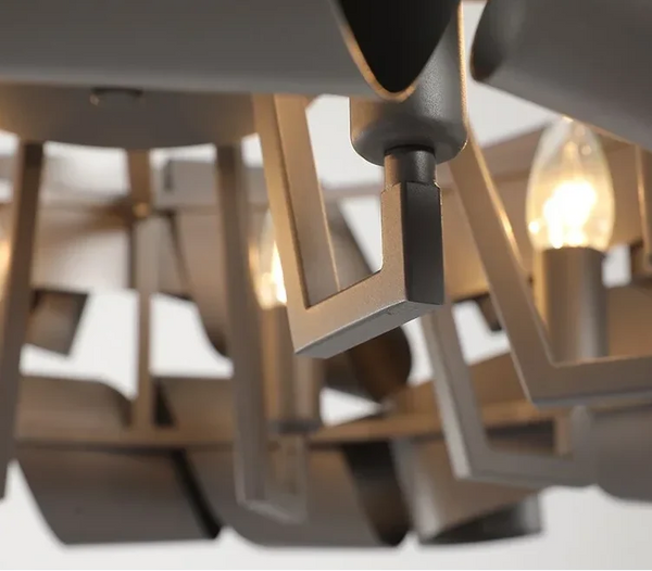 Ribbon Chandelier | Hand-Formed Iron