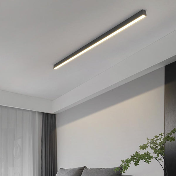 Ceiling Light Bar Linear Flush Mount Minimalist LED, Black/White