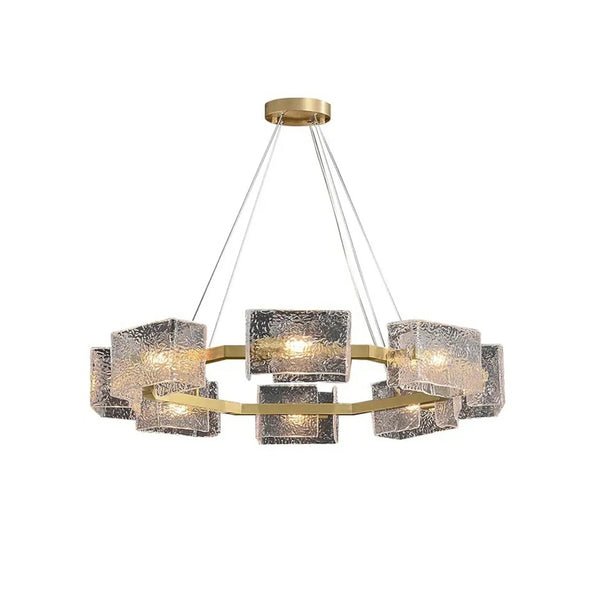 Water ripple Glass Chandelier