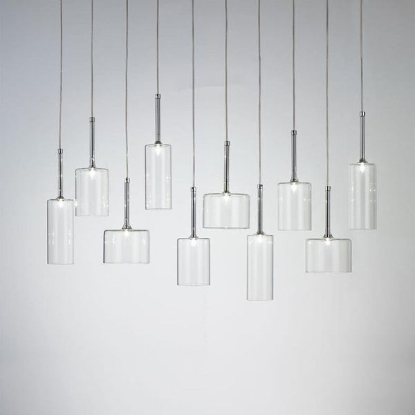 Valentina Minimalist Modern Glass LED Pendant Light, 3 Style
