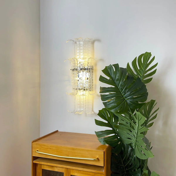 Leaf Shape Glass Wall Sconce
