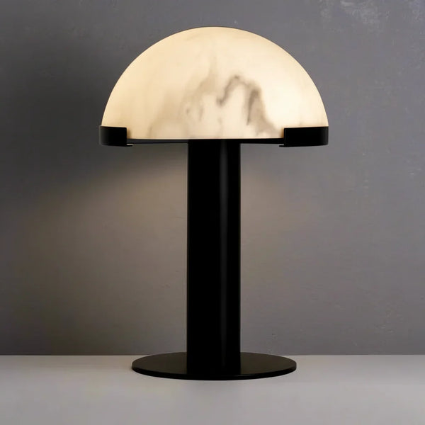 Alabaster Dome Table Lamp | Black | CL026MBZ