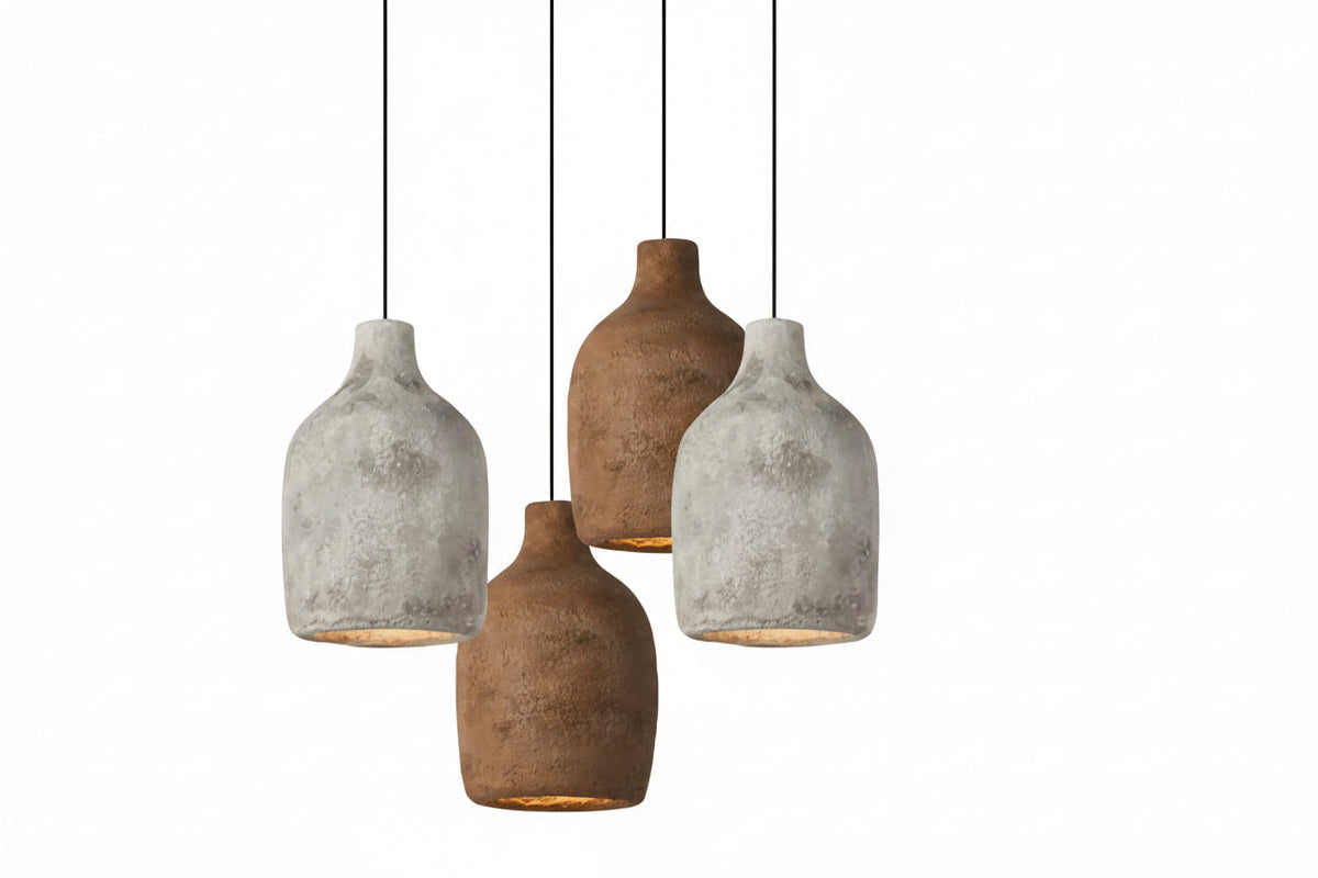 Wabi-Sabi Pendant | Earth-Tone Resin -VL