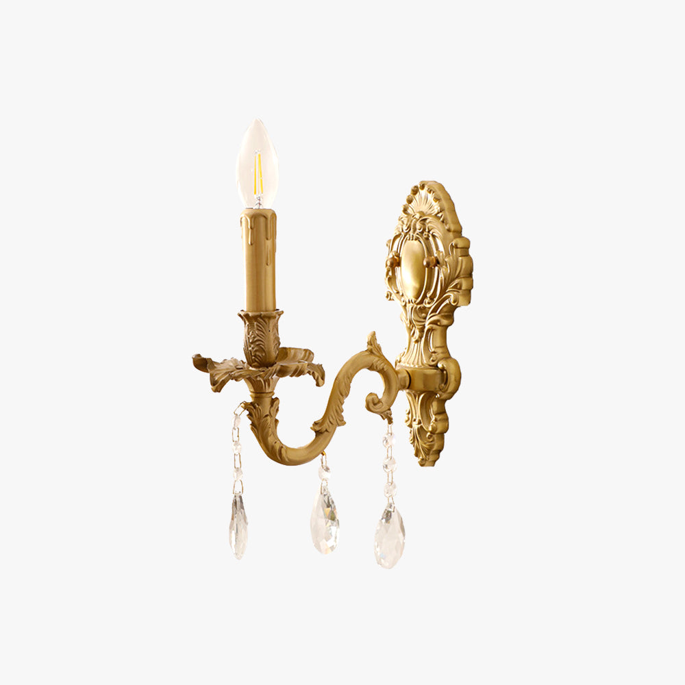 Silva Vintage Luxury LED Wall Light Crystal Living Room Hallway