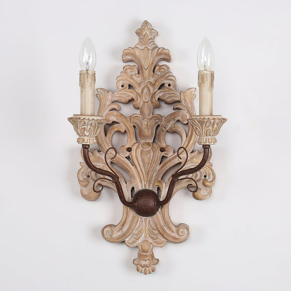 Ilzoror Vintage Industrial Wood Wall Lamp