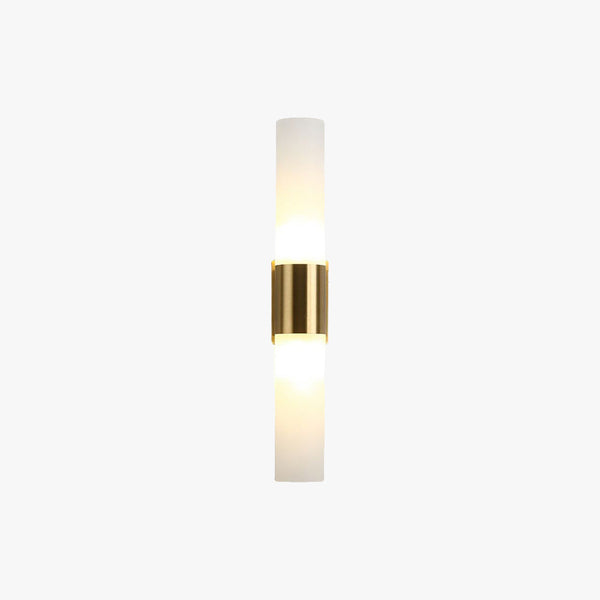 Arisha Modern Double Headed Metal Glass Vanity Wall Lamp, Black/Gold