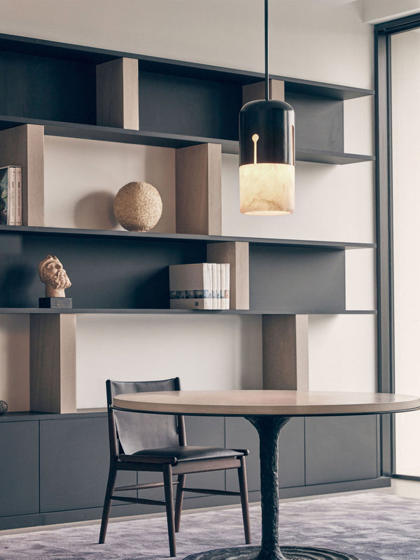 Duotone Capsule Alabaster Pendant Lamp