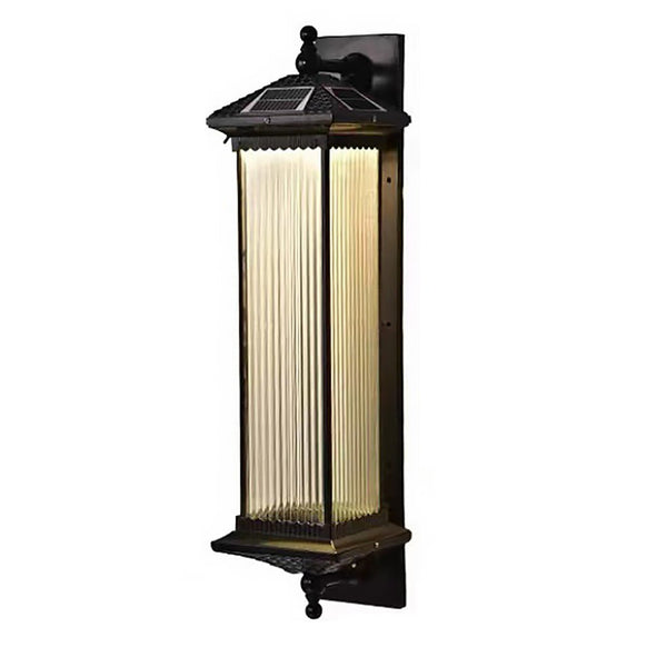 Eireleon Vintage Striped Retro Glass Outdoor Lights