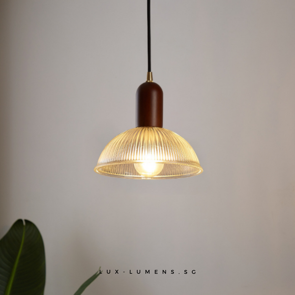 Wabi-Sabi Glass Bedroom Clear Pendant Lights
