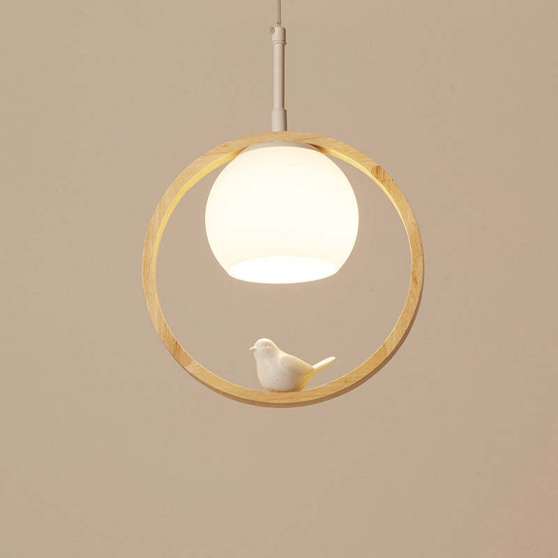 Arisha Wood Bird Aisle Pendant Light Porch Light