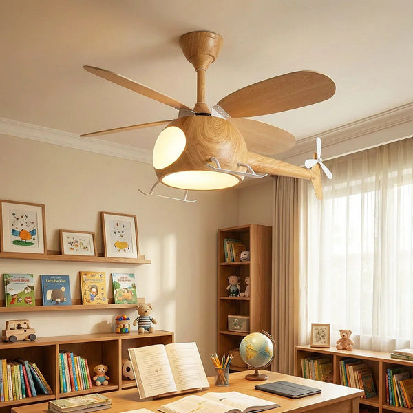 Helicopter Shape Heli Breeze Kids Ceiling Fan Light