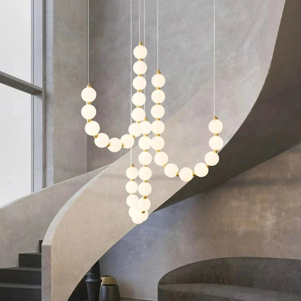 Lexi Modern Acrylic Orb Chandelier