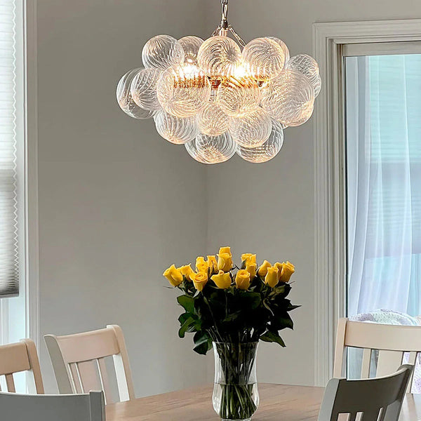 Longree Bubble Ball Swirled Glass Chandelier