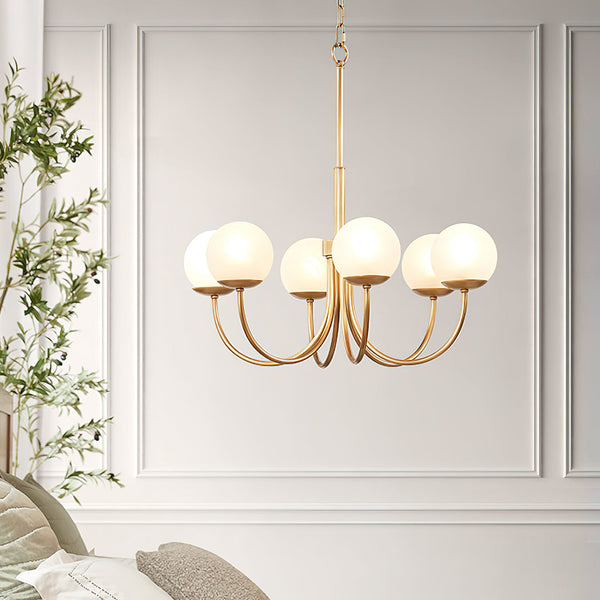 Sysoraris Nordic Art Brass Glass Chandelier