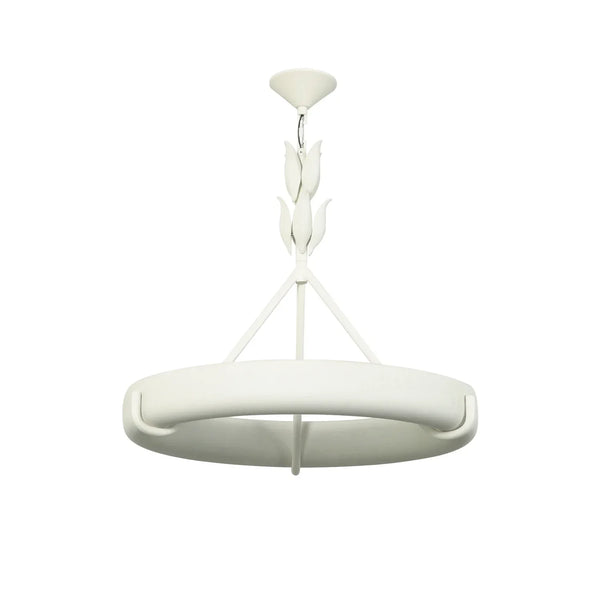 Elodie Plaster Petal Ring Chandelier