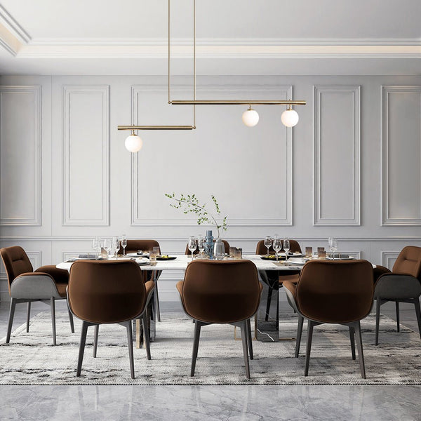 3-Light Linear Kitchen Chandelier