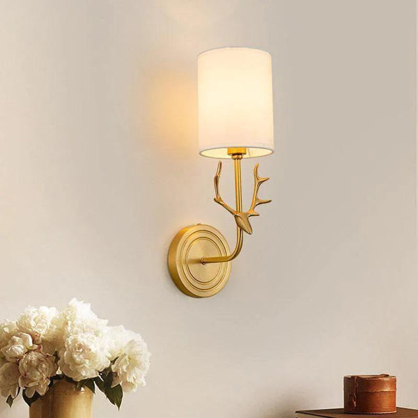 Brass Antler Sconce