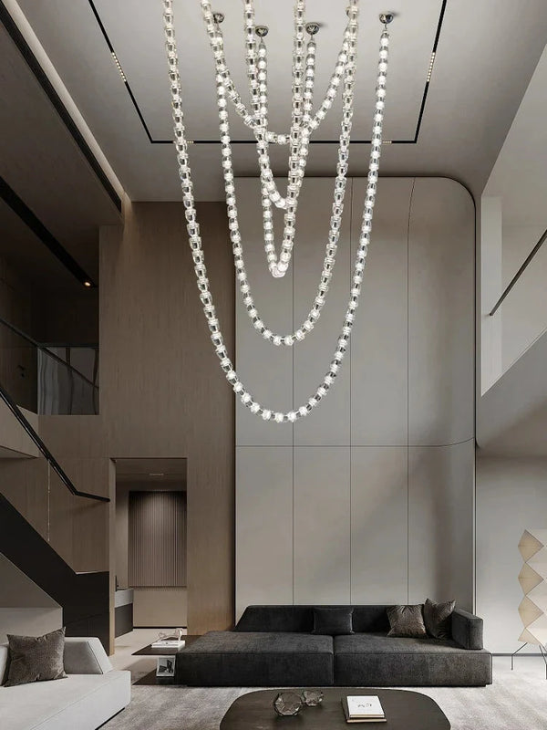 Dreon Large Crystal Chain Chandelier