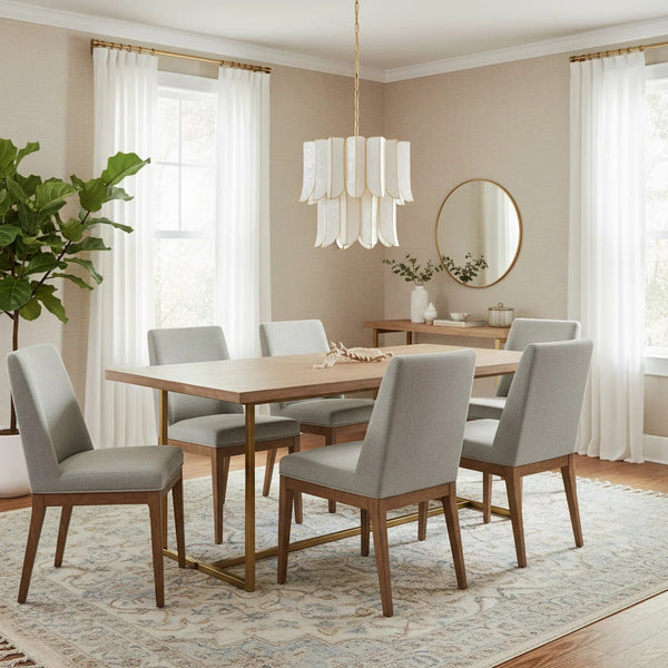 French Retro Shell Chandelier