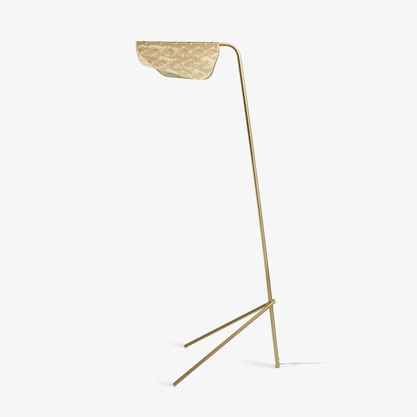 Triad Gold Geometric Floor Lamp