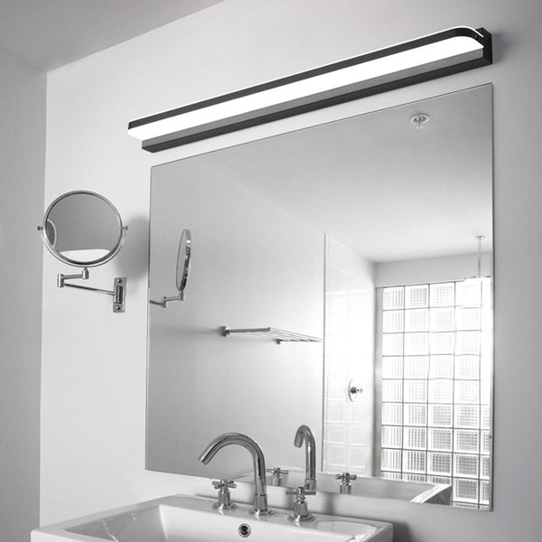 Arisha Wall Lamp Rectangular Modern, Mirror, Black/White/Chrome/Gold