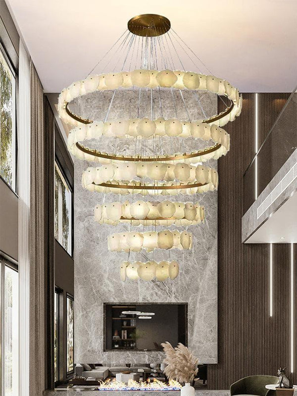 Multi-tiered Burton marble chandelier