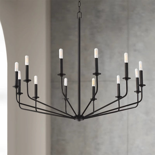 Silva Modern Industrial LED Chandelier Living Room
