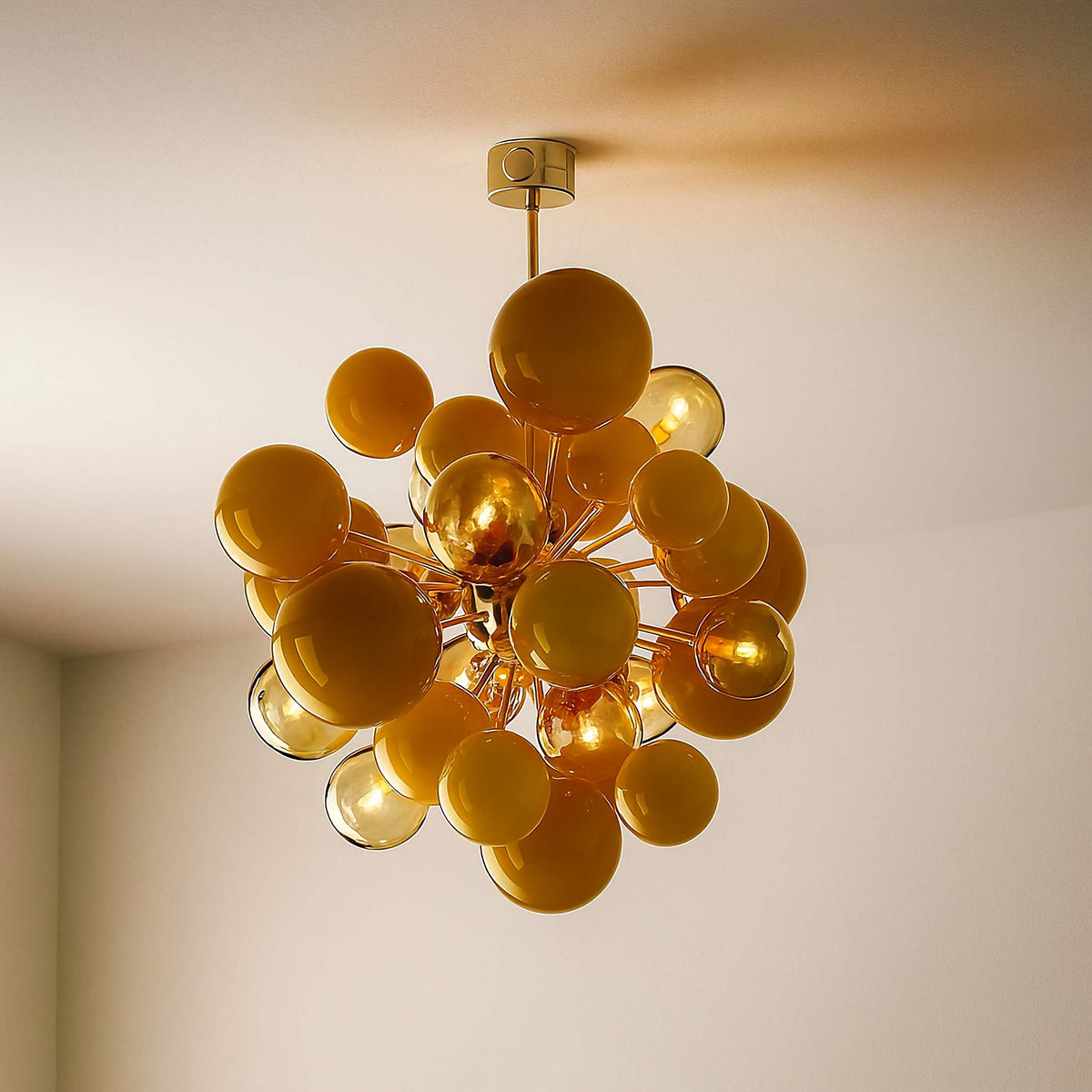 De Silva Chandelier | Orange Murano-Style Glass | CLPT80C5