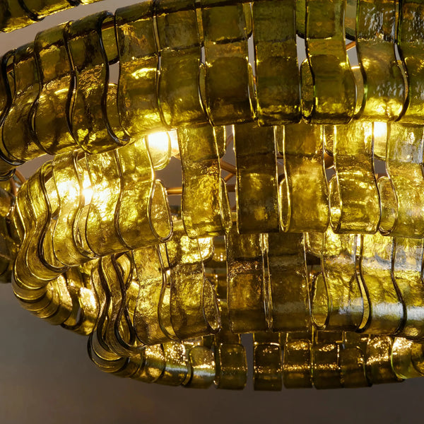 The Bellatrix Chandelier | Green Glass | CLBLXGCH