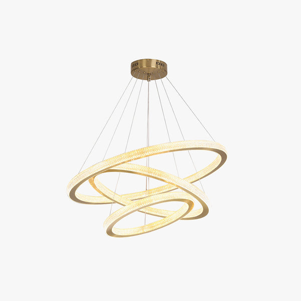 Modern Light Luxury Gold Ring Pendant Light