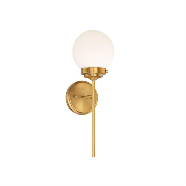 Waegnuvyh Brass Glass Wall Lamp