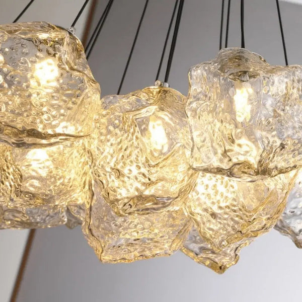 13 Light Post Modern Chrome Chandelier
