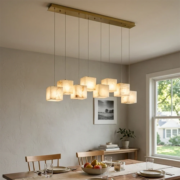 Alabaster Box Chandelier