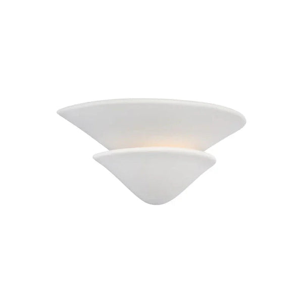 Double-layer Inverted Plaster Wall Lamp