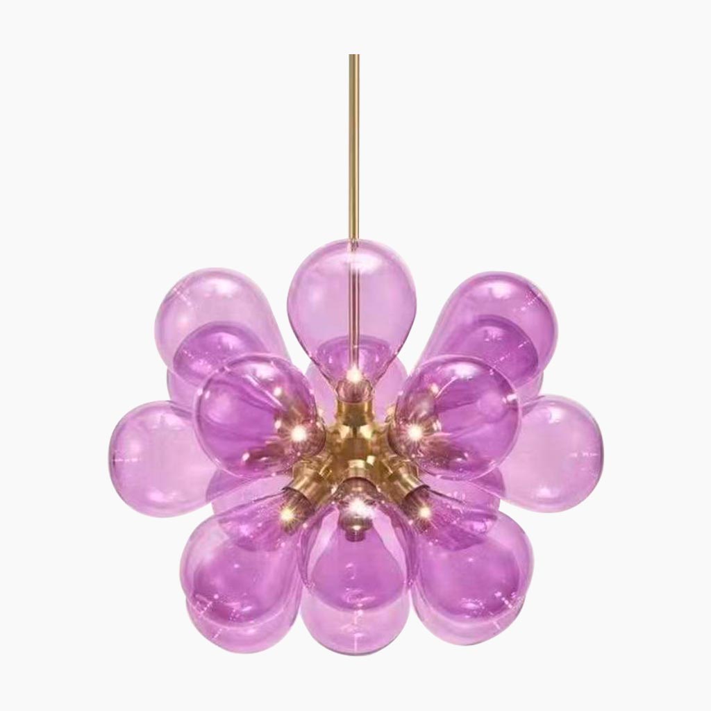 Chandelier Beautiful Modern Cluster Bubbles Glass Ball with 18 Lights, 2 Colors