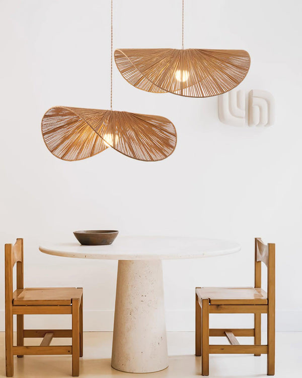 Canoeria Handwoven Natural Rattan Pendant Light
