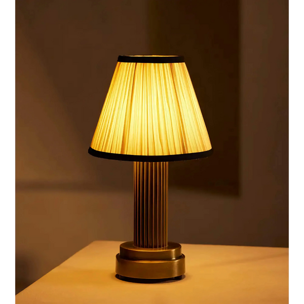 Pleated Fabric Shade Table Lamp | Brass | CLKKJIM58