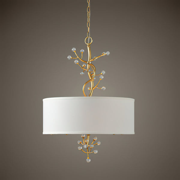 Asbury Crystal Fabric Pendant Lamp
