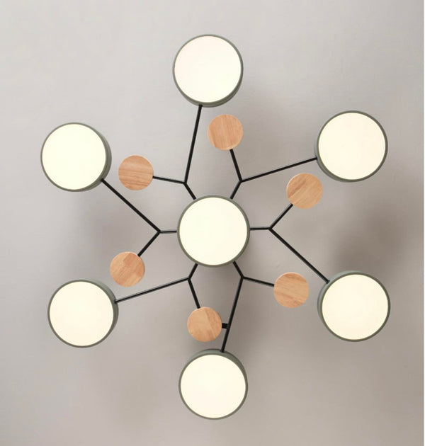 Art Deco Chandelier, Modern Flush Mount Chandelier Ceiling Light