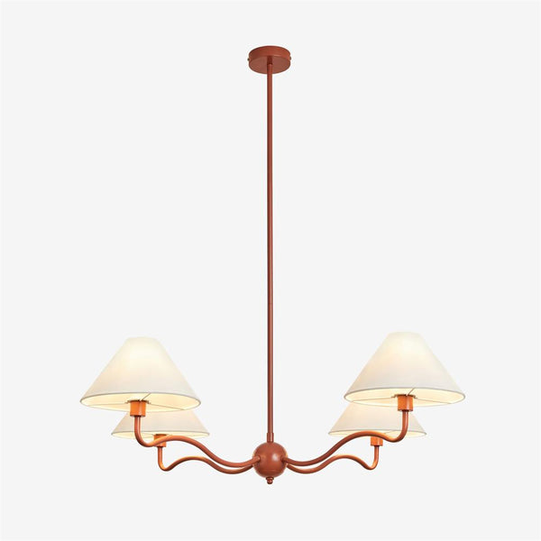 Ovene Vintage Industrial Fabric Chandelier