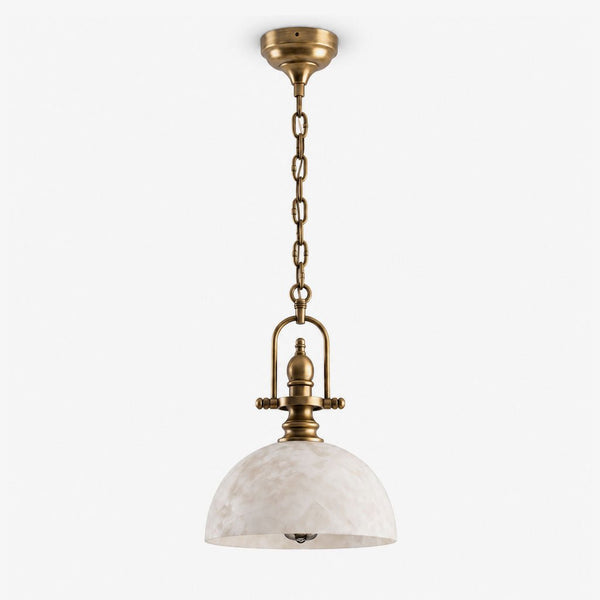 Foundry Alabaster Dome Pendant Lamp
