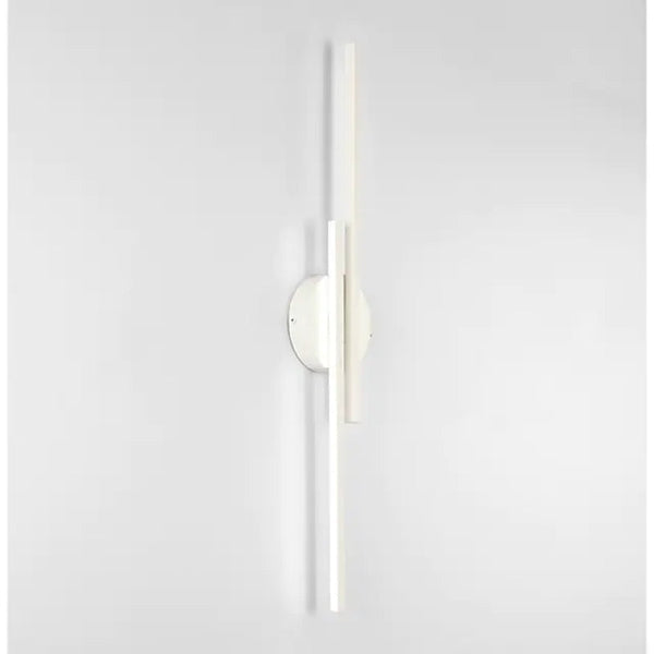 Noviq Modern Nordic Disc/Linear LED Wall Lamp, Black/White