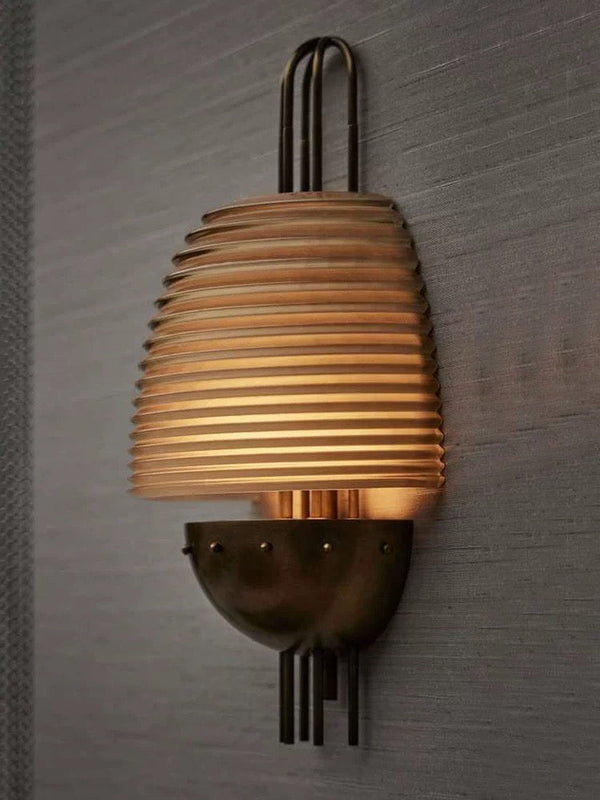 Cassian Wall Sconce | Copper & Amber Glass | CLSWE12