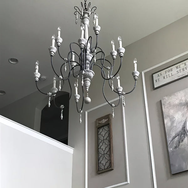 Epoch Postmodern Luxury Wood Chandelier