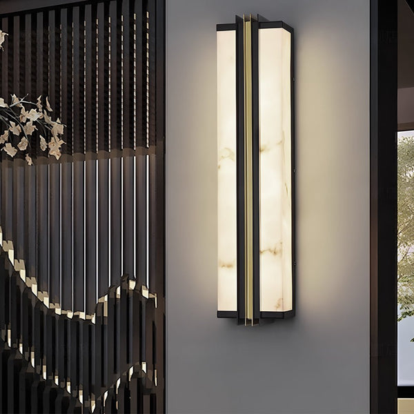 Geaine Classic Modern LED Marble Outdoor Wall Lights